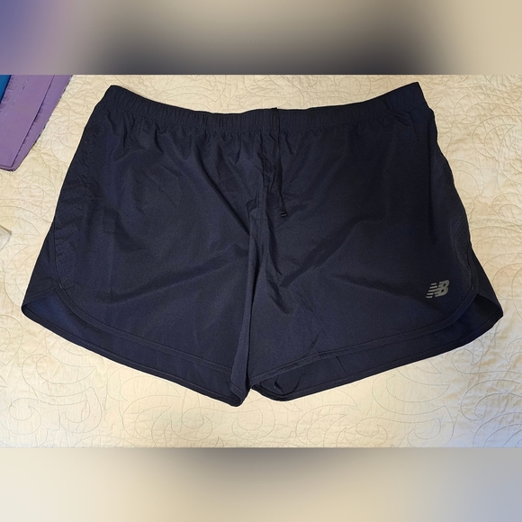 New Balance Navy Blue Polyester Active Shorts Women's Plus Size 2XL NWT - Picture 9 of 9